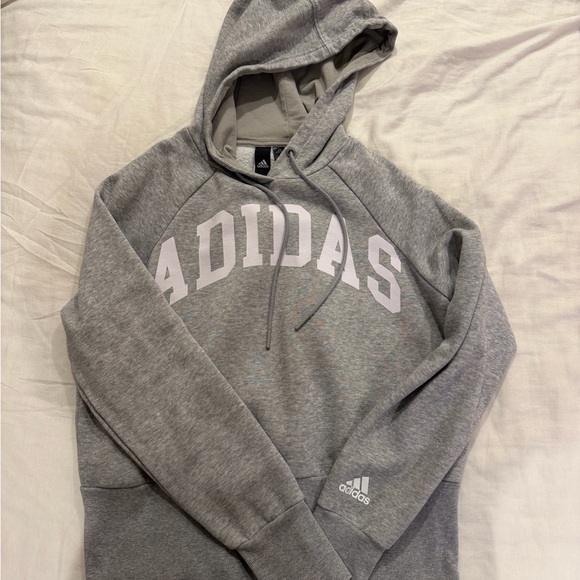 adidas Other - Adidas Women's Grey and White Hoodie Size XS
